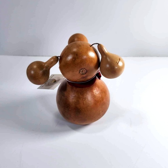 Meadowbrooke Gourd Dog - Heart Cutout Handmade Decor Accent Figurine - Picture 5 of 11